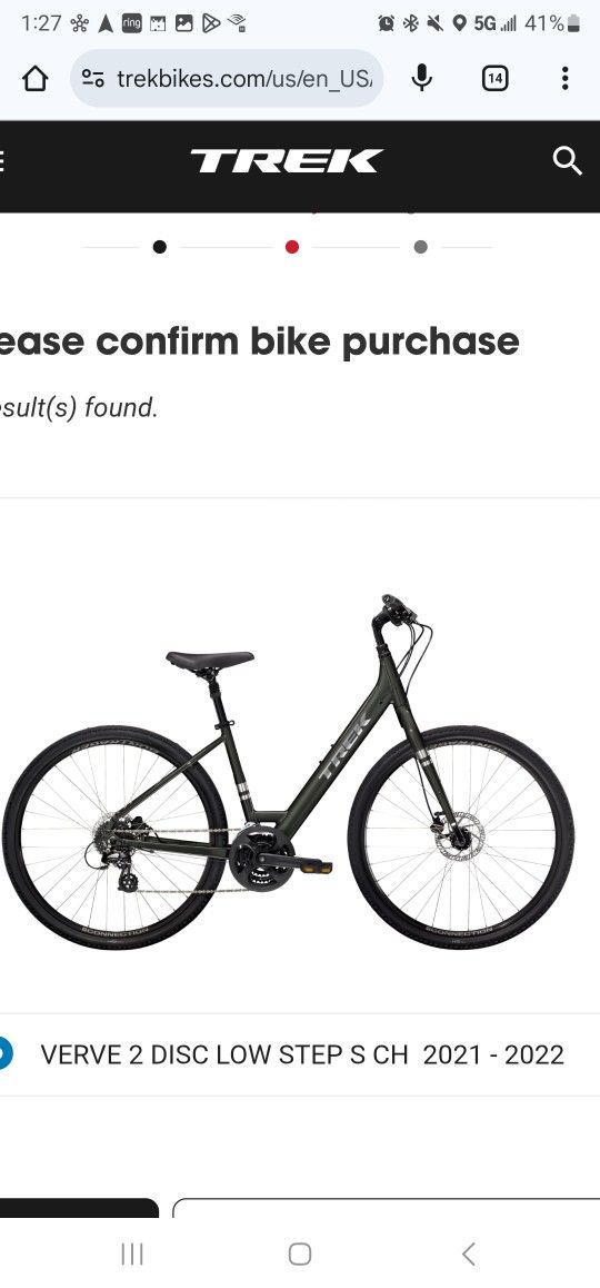 Trek 2022 Verve 2 Disc Low Step