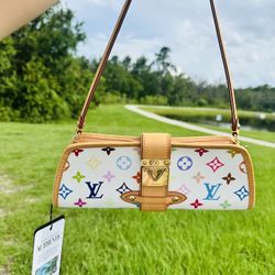 💎✨LOUIS VUITTON Shirley✨💎Shoulder Bag Monogram Multi Leather White