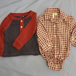 Janie and Jack bodysuit and shrit