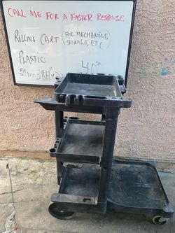 Rolling cart janitor cart
