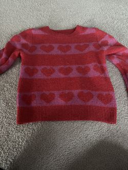 Heart sweater girls 7/8