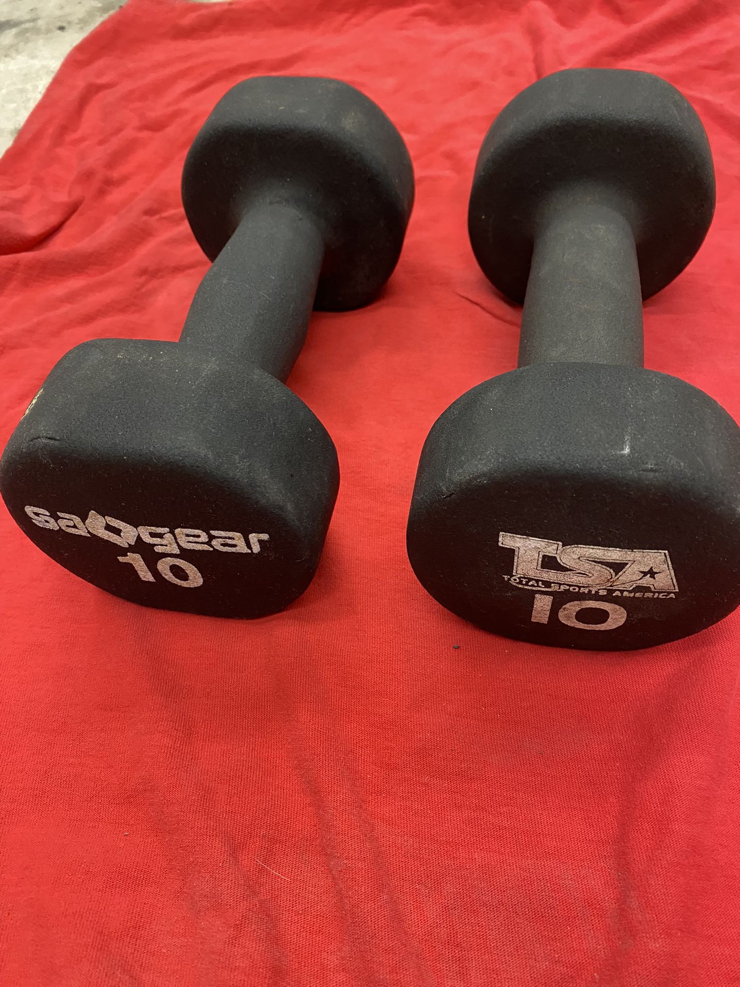 10 Lbs Pound Dumbbells