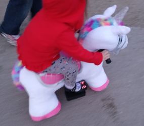 Electric Ride On Unicorn With Stall