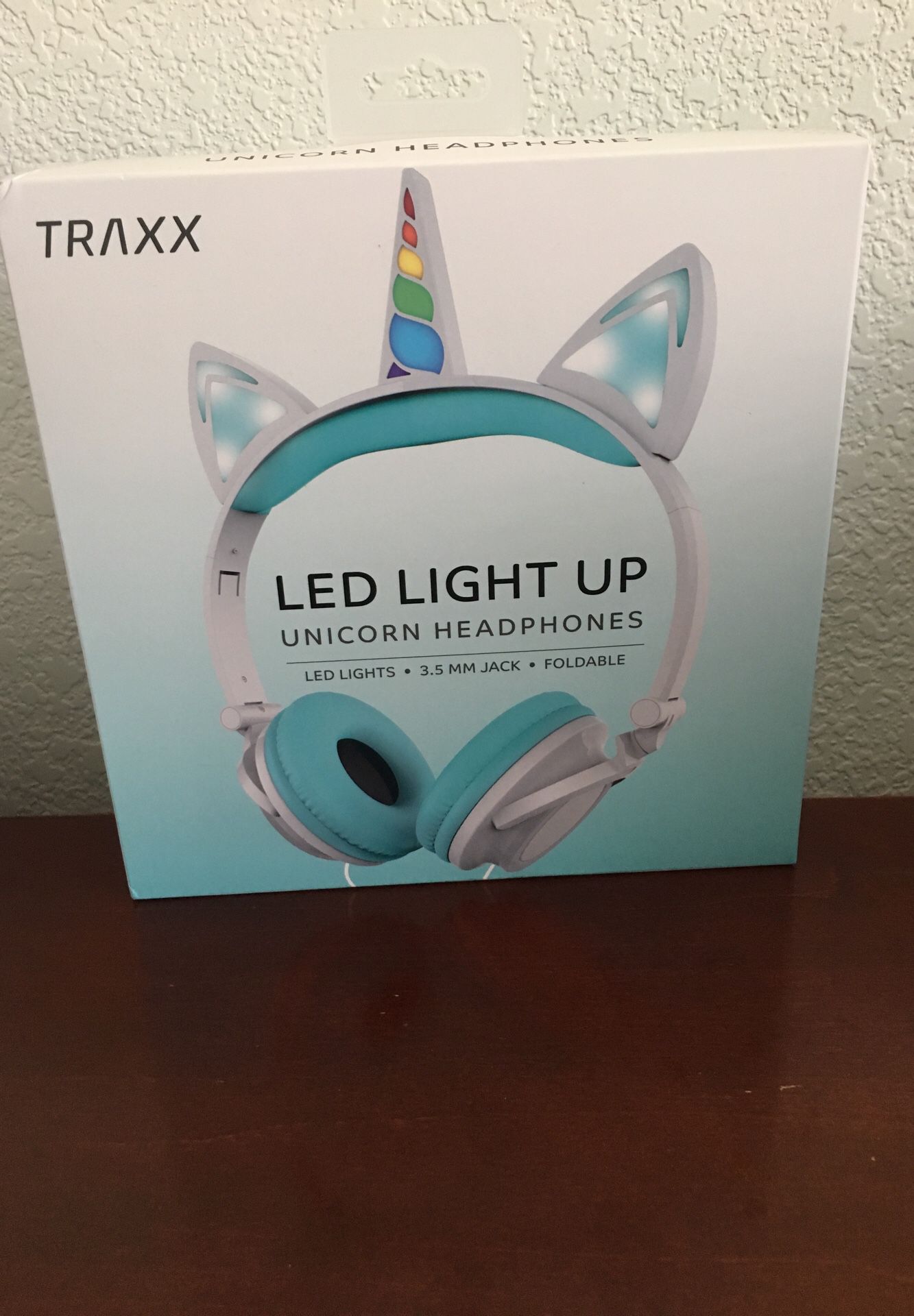 New led light up unicorn headphones