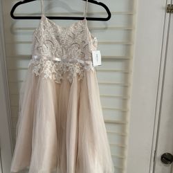 🌸 Flower Girl / Special Occasion Dress – Brand New David’s Bridal -Size 7