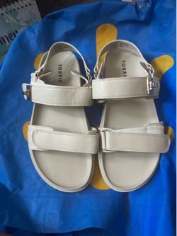 Beige Torrid Size 9WW Adjustable Sandal