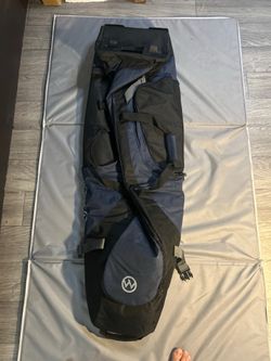 OutdoorMaster Padded Golf Travel Bag with Wheels – Blue/Black Like new