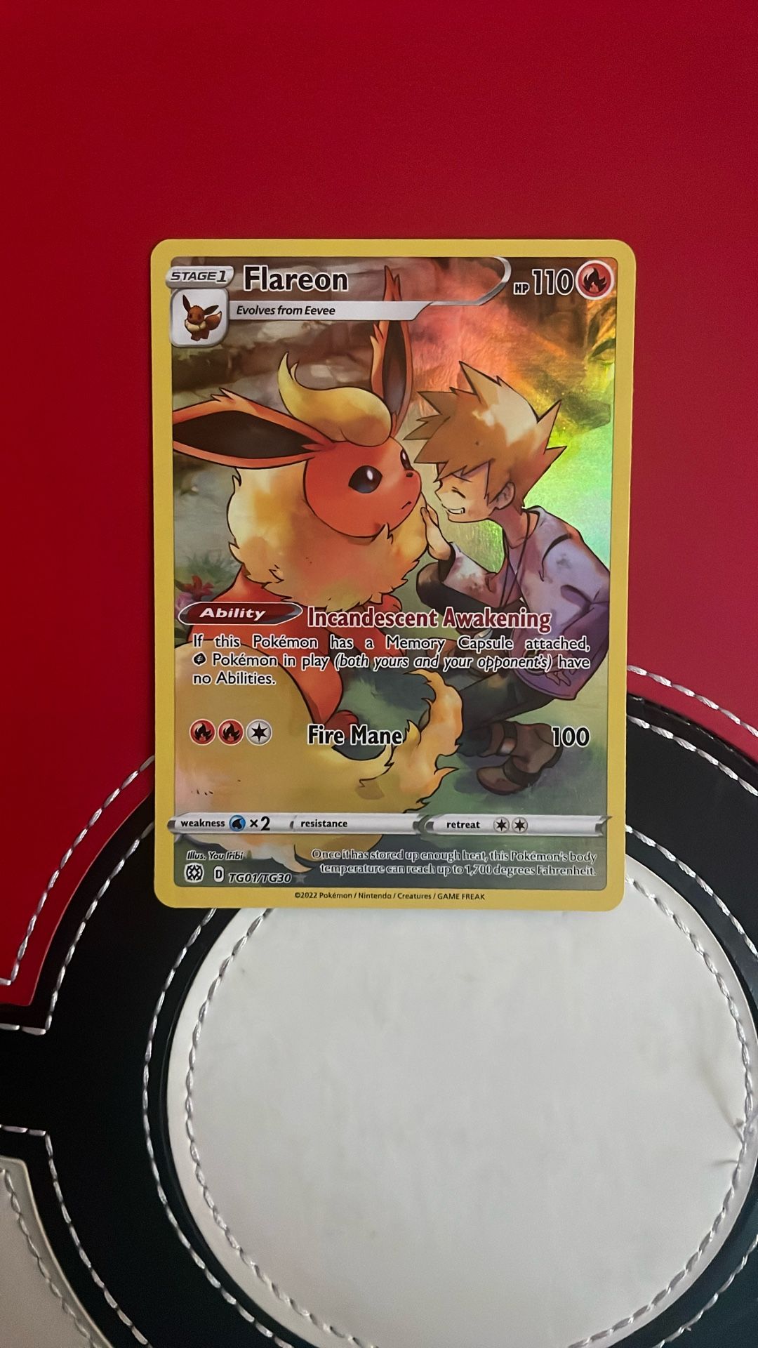Flareon Pokemon Card