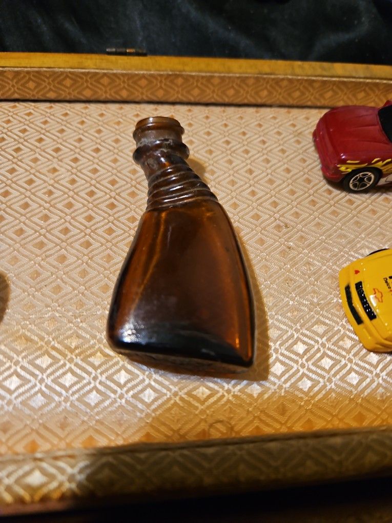 Old Bottle Amber Glass