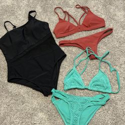two piece and one-piece swim wear