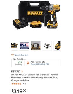 Dewalt hammer drill 20 volt