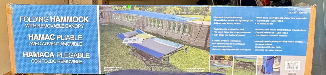 Folding Hammock with Removable Canopy