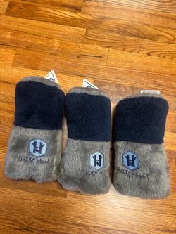 3 plush golf club head covers