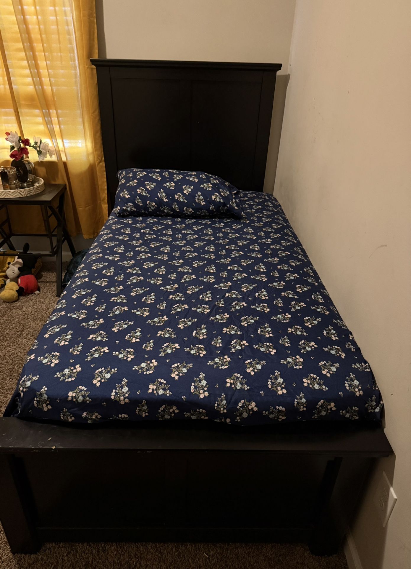 Twin Black Bed