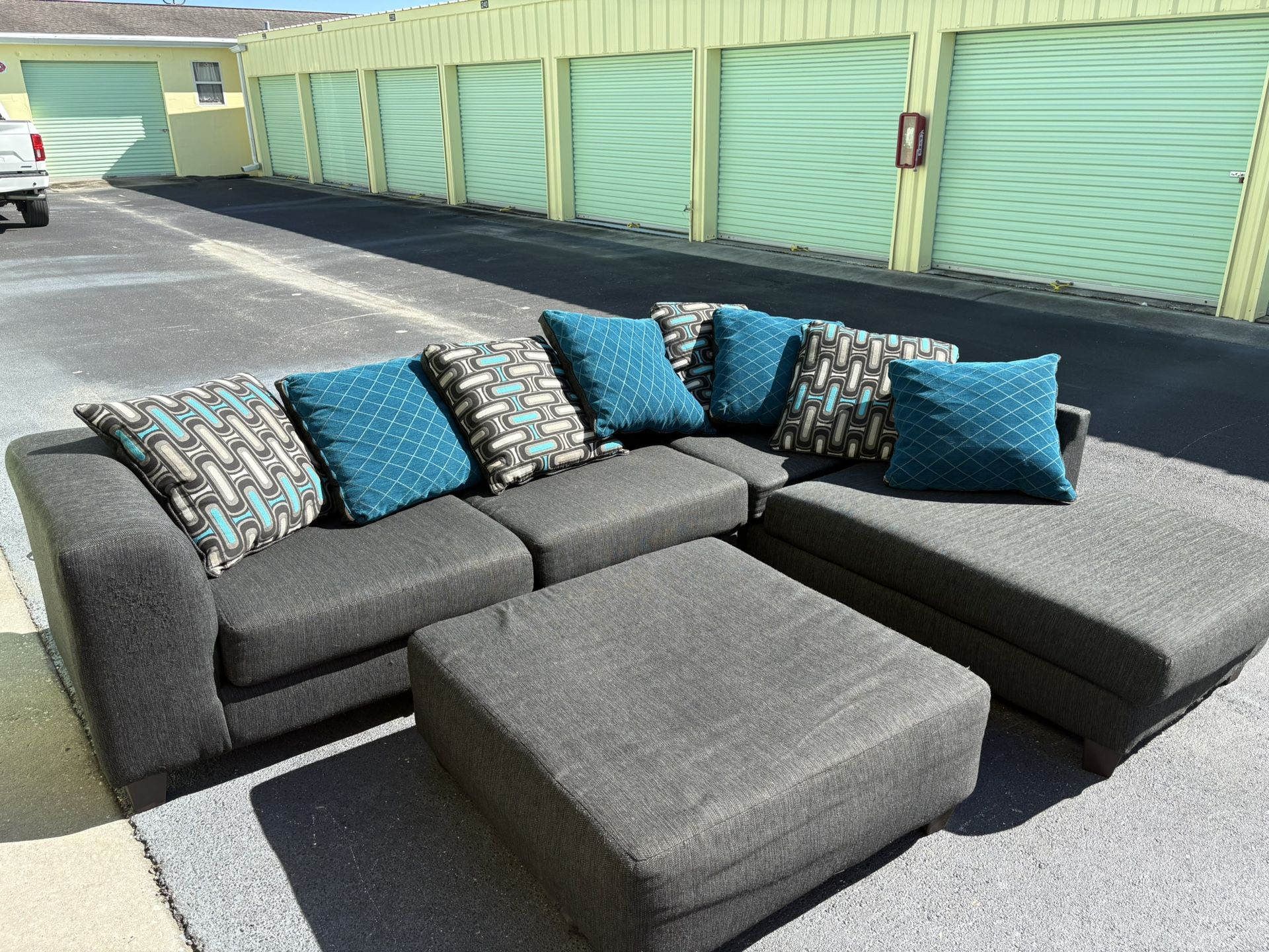 Grey Sectional - Free Delivery