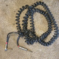 Vintage SwitchCraft coiled guitar cable