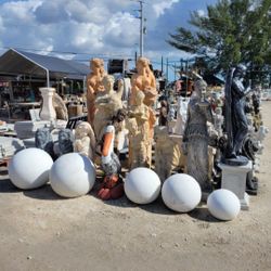 Concrete Ball Sphere / Cement Garden Balls Backyard Patio Spheres / Concrete Orbs