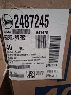 Water heater 40 gallon gas
