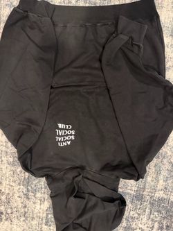 Anti Social Social Club Black Clutching Pearls Hoodie in Black size 2XL and XL