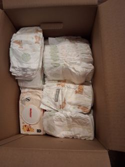 Kirkland Diapers, Size 3; And New & Sealed Huggies Wipes!$30.00 Takes All!