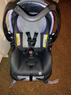 Lavender & Black Baby Trend Car Seat