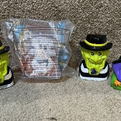 McDonalds Haunted Halloween 1998 Happy Meal Toys Candy Dispenser Lot of 4