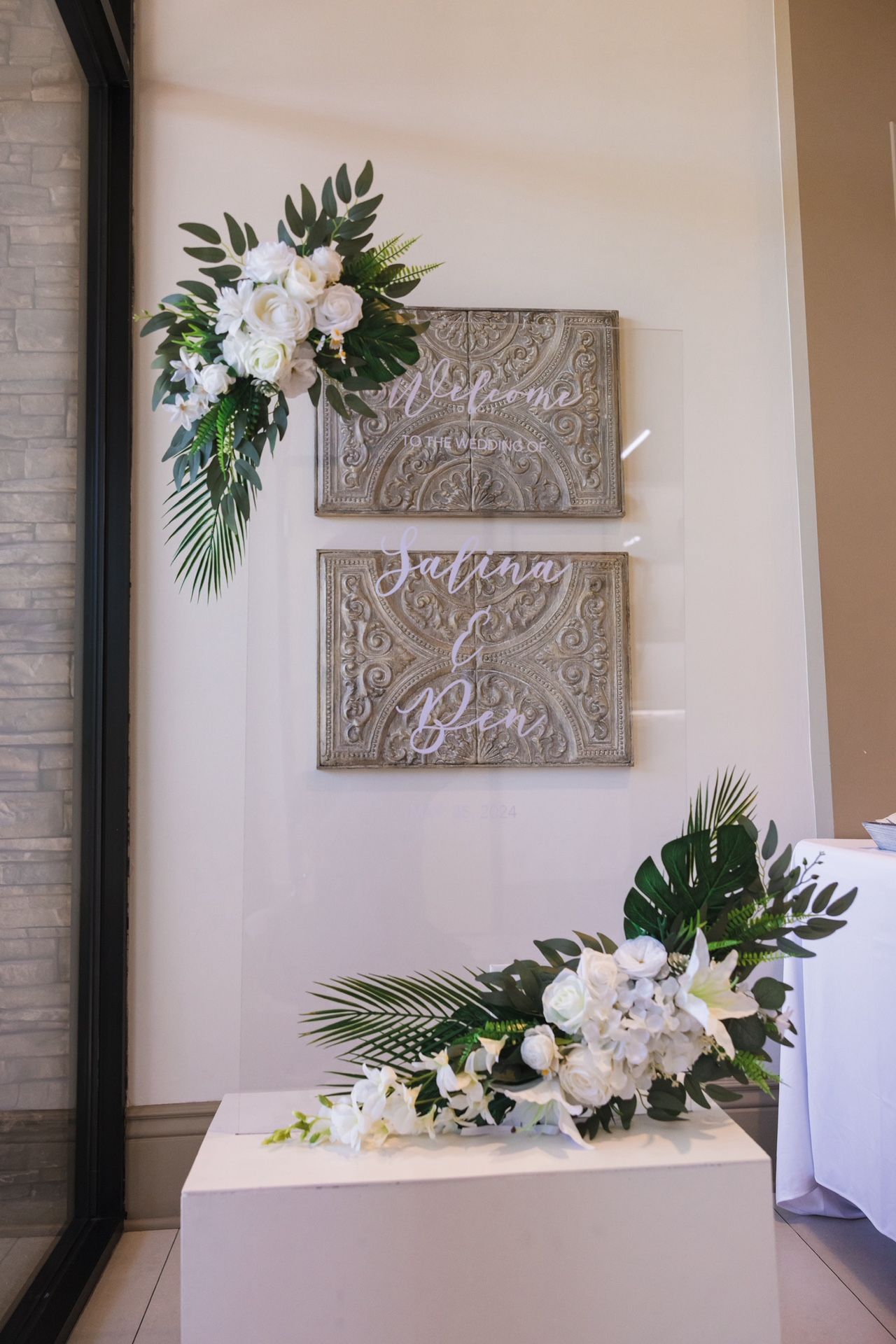 Acrylic Wedding Welcome And Seating Board