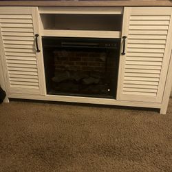 Fireplace Entertainment Stand