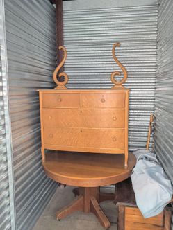 Dresser old but works good, might be worth money, I don't know.