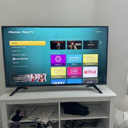 50 Inch Smart TV With TV Table 