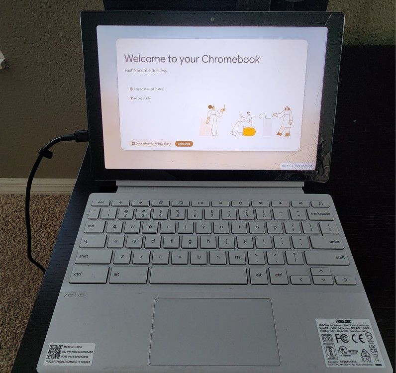 ASUS CM30 10.5 inch 2-in-1 Tablet WUXGA Touch Chromebook Laptop