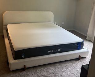 King size bedframe with mattress