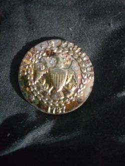Antique US Military Eagle Brass Button 1781