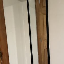 Black Framed Door Mirror