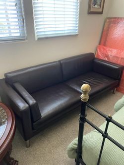 Leather Sofa 77 X 32 X33 Need Moved By 6/30