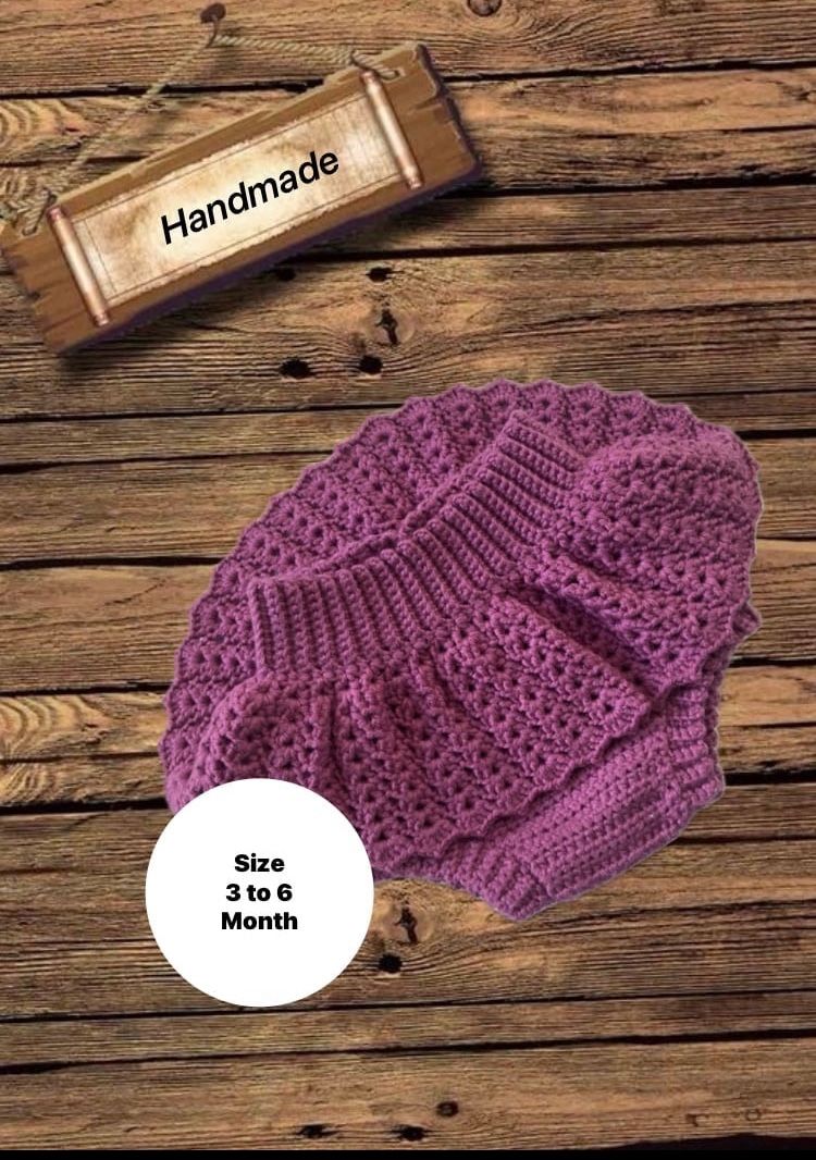 Baby Bloomers Crochet / Handmade / 3 months