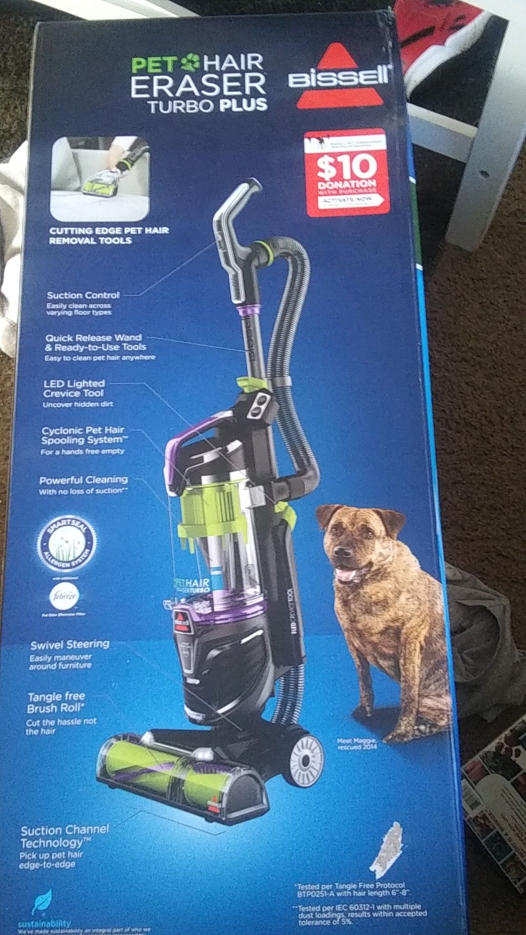 Bissell pet hair eraser turbo vacuum cleaning system