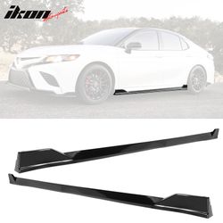 Fits 2018-2024 Toyota Camry SE XSE Side Skirts TRD Style Rocker Panels Gloss Black