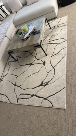Coffee Table And Rug
