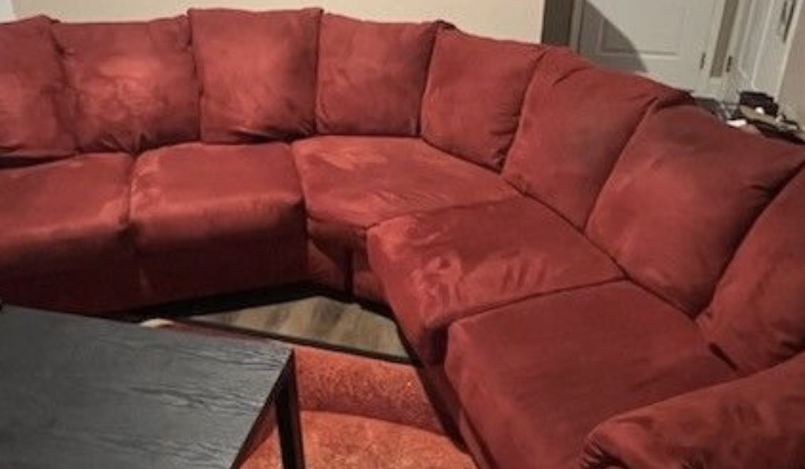 Red 3 Piece sectional
