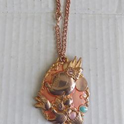 Minnie Mouse Tokyo Disney Easter Egg Hunt rose gold-tone metal Charm Keychain