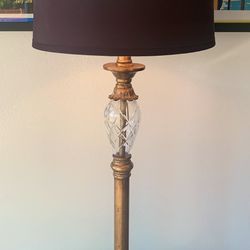 Unique Antique Lamp With Modern Shade