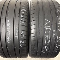 2 Tires 275 30 20 Goodyear Eagle F1 Run Flat No Repairs