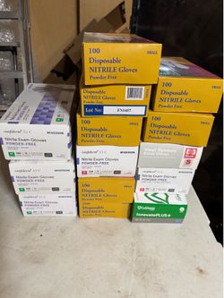 Small and medium nitrile gloves