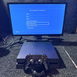 Ps4 500GB Console with Controller and Cords 