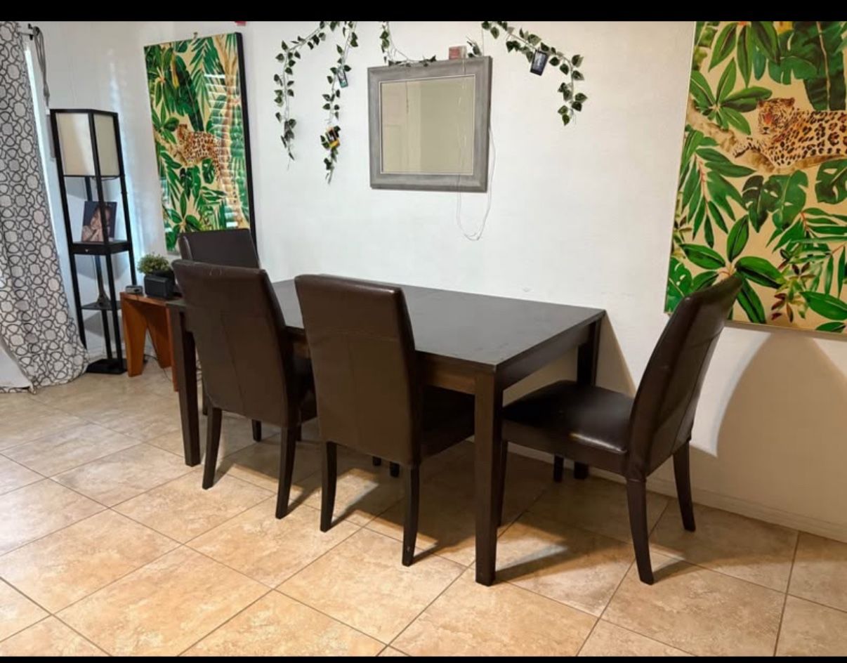 Wood Dining Table Set