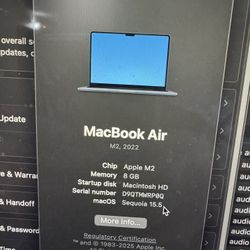 Macbook Air M2 2022