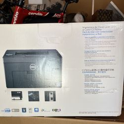 New Dell C1760 NW Laser Color And B&W Printer. 