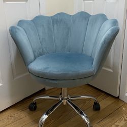 Light Blue Rolling Chair