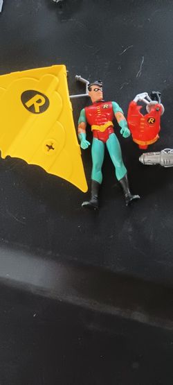 1992 Robin Nocturbo Glider And Missiles Action Figure